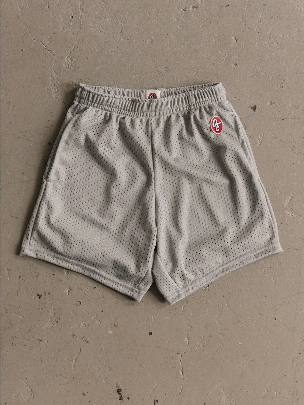 American Trench Original Equipment OE Classic Mesh Shorts Silver Grey XL
